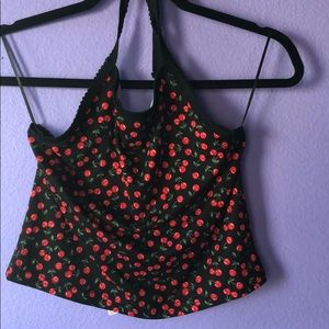 Cherry halter top